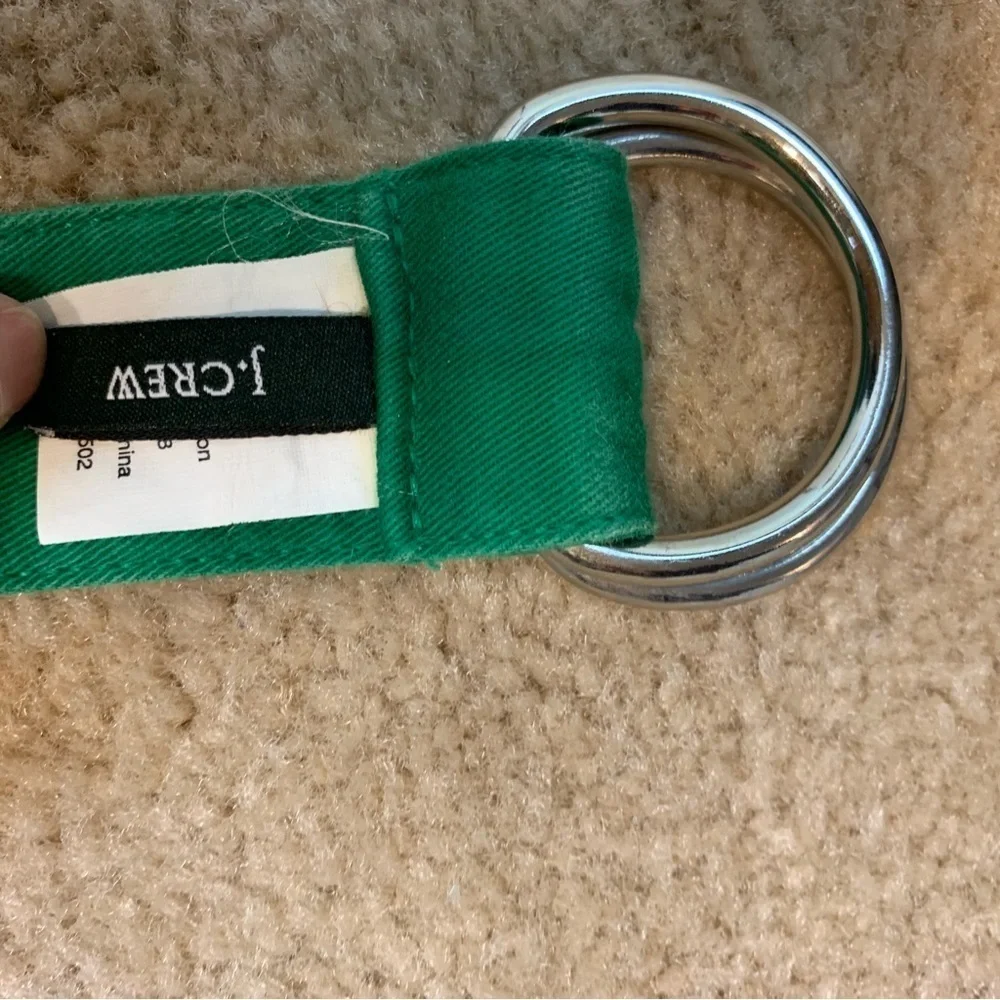 J Crew Watermelon D-Ring Fabric Belt- S/M